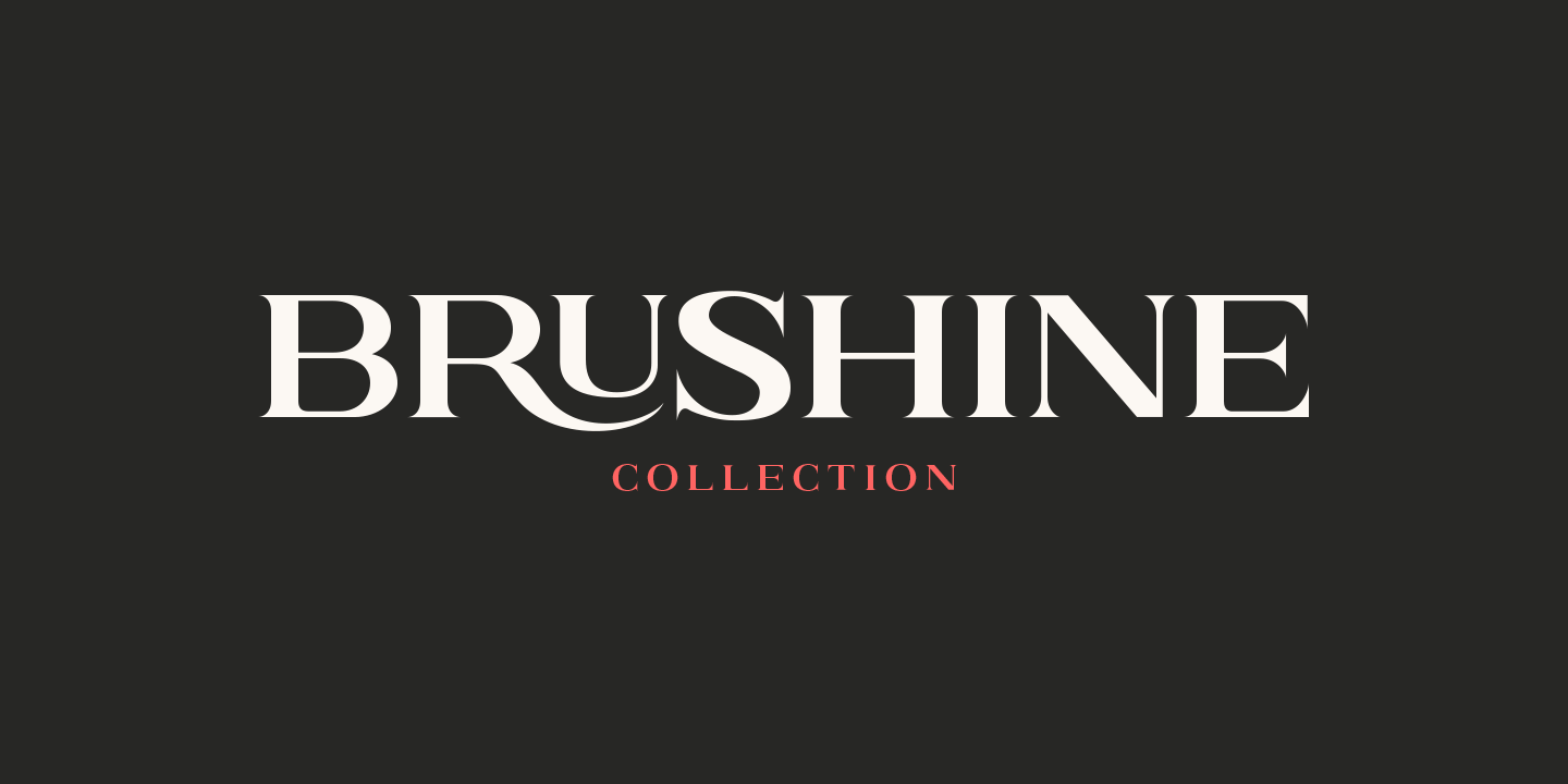 Ejemplo de fuente Brushine Collection #6